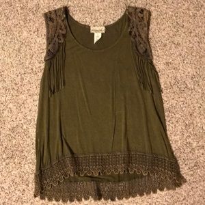 Olive tank top
